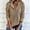 002 Khaki, variant on Womens Lightweight V-Neck Button Down Knit Sweaters Loose Long Sleeve Shirts Casual Solid Basic Tunic Sweaters