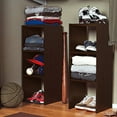 thumbnail image 6 of ClosetMaid Decorative Home Stackable 2-Cube Organizer Storage, Espresso (2 Pack), 6 of 7