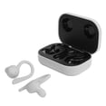 thumbnail image 4 of Auriculares Bluetooth con ganchos para la oreja, auriculares inalámbricos deportivos in-Ear con caja de carga (platino plateado), 4 of 5