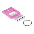 thumbnail image 4 of Uxcell 40x27mm Plastic Key Tags with Split Keyring Pink 20 Count, 4 of 4