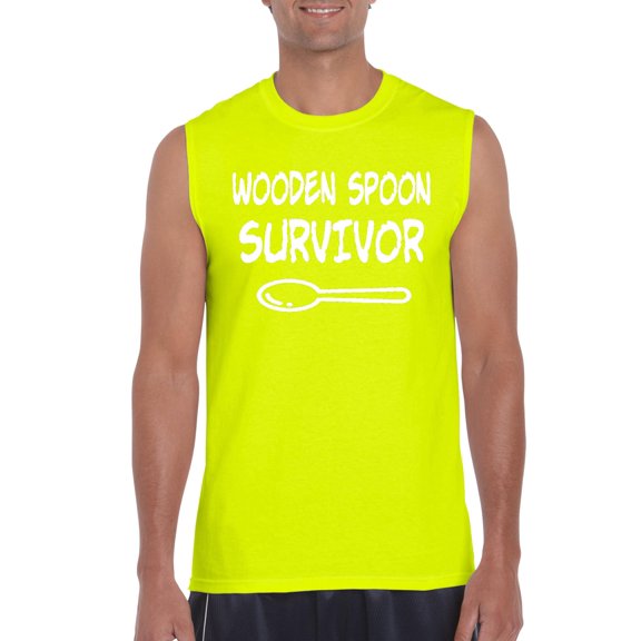 Mens Wooden Spoon Survivor Ultra Cotton Sleeveless T-Shirt