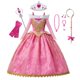 thumbnail image 1 of Disney Bella Durmiente Niñas Princesa Vestido Niño Cosplay Disfraz Aurora Vestidos Vestido Halloween Carnaval Fiesta Niños Ropa 4T (Etiqueta 120) Gao Jinjia LED, 1 of 2