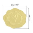 thumbnail image 2 of Unique Bargains Embossed Seal Stickers,  200Pcs Heart Wax Looking Embossed Envelope Self Adhesive Sticker, Gold Tone, 2 of 7