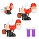 thumbnail image 2 of Divertida MáQuina de Soplado de de Papá con Luces Intermitentes y MúSica, Soplador de NavideñAs para Actividades en Exteriores e Interiores, 2 Juego, 2 of 5