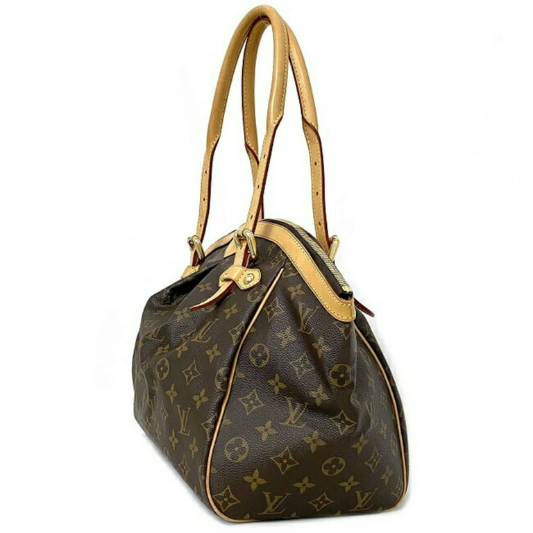 Authenticated Used Louis Vuitton Handbag Tivoli GM Brown Monogram M40144  SP2028 LOUIS VUITTON Tote Bag Ladies LV Nume 