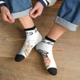 thumbnail image 3 of Fuzoiu Little Chef Gnome Print Adult Socks, Crew Moisture-wicking Socks, Unisex Cushion Crew Socks,Casual Sports Ankle Socks, 3 of 7
