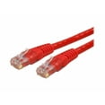 thumbnail image 3 of StarTech 6ft CAT6 Ethernet Cable - Red CAT 6 Gigabit Ethernet Wire -250Mhz 100W PoE RJ45 UTP Molded Network Patch Cord with Strain Relief (C6PATCH6RD), 3 of 4