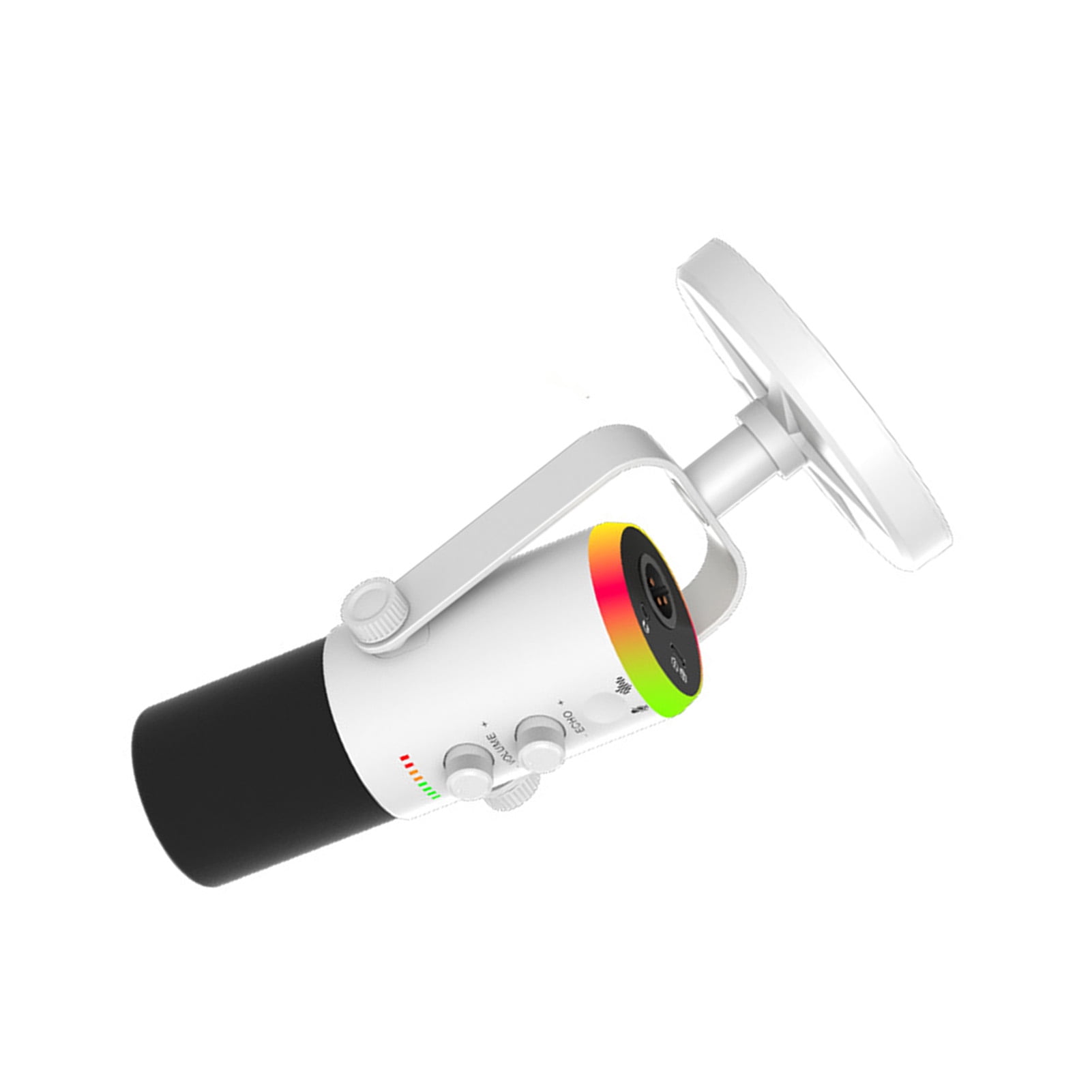 USB Condenser Microphone USB Condenser Dynamic Microphone with Multifunctional Controls Studio Audio Clarity RGB Lighting for Streaming Gaming