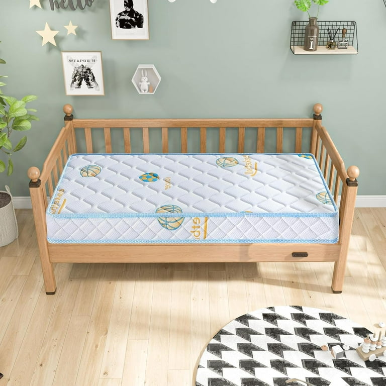 Smiaoer 4.5 inch Memory Foam Crib & Toddler Mattress for Standard