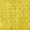 thumbnail image 1 of Ahgly Company Indoor Square Persian Yellow Traditional Area Rugs, 4' Square, 1 of 4