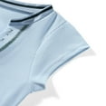 thumbnail image 4 of MesaSe Women Short Sleeve T-Shirt V Neck Ribbed Knit Crop Top Contrast Color Slim Fitted Casual Basic Tee Top, 4 of 6