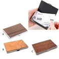 thumbnail image 3 of Professional Wood Business Card Holder Pocket Business Card for Case Slim Business Card for Carrier Business Card Holders for Men & Women, 3 of 16