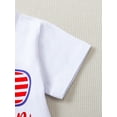 thumbnail image 6 of Bagilaanoe Baby Boy 4th of July Outfits 0-24M Infant Independence Day Clothes 2PCS Toddler Summer Short Sleeve Letter Print T-Shirts Tops Star Stripe Shorts Set, 6 of 9