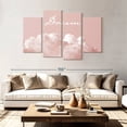 thumbnail image 2 of Elephant Stock Blush Pink Dream Wall Art - Horizontal Multi Panel Canvas - Bedroom Wall Decor - Inspirational And Typography Multi Panel - Pink And White Decor By Urban Epiphany - 84" x 54", 2 of 8
