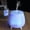 White, variant on 140ml Essential Oil Diffuser, USB Ultrasonic Aroma Diffuser with Vertical Cutout Design, Colorful Lights, Wood-Grain Base, Quiet Mini Humidifier for Home Bedroom Office