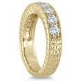 thumbnail image 2 of SZUL Women's 3/4 Carat TW Diamond Engraved Antique Styled Channel Ring in 10K Yellow Gold (J-K-L Color, I2-I3 Clarity), 2 of 3