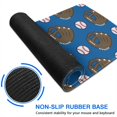 thumbnail image 6 of Long Mouse Pads for Desk,Blue Baseball Gloves and Balls Pattern Desk Mats on Top Of Desks, Desk Mouse Pad Extra Large with 3mm Non-Slip Base and Stitched Edge for Gaming,Office,Work,Home 31.5"x11.8", 6 of 6