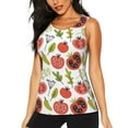 thumbnail image 2 of Uemuo Tomatoes Pattern Workout Tank Tops for Women Breathable Moisture-wicking tank top Sleeveless Running Loose Fit Yoga Tops Active Shirts Sports Gym Exercise, 2 of 9