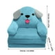 thumbnail image 3 of Sofá infantil plegable de peluche Asija, sillón 2 en 1, con bonito dibujo animado, para sala de estar y dormitorio (sin relleno interior)., 3 of 8