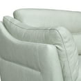 thumbnail image 2 of Modern Leather Sofa - 3 Seater Couch with Metal Legs - Stylish Living Room Seating, 2 of 8