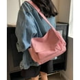 thumbnail image 3 of Kukuzhu Canvas Hobo Bags Message Bag Women Casual Crossbody Shoulder Bag Chic Large Handbag, 3 of 6