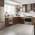 thumbnail image 3 of Window Snow Red Bird Wallpaper Dishwasher Magent Cover Sticker Magnetic Refrigerator Cover Panel for Front Door Kitchen Appliances Fridge Decor 23x17inch, 3 of 7