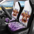 thumbnail image 3 of Pzuqiu Cow Flowers Car Seat Covers Breathable, for SUV Seats Auto Seats Auto Interior Suitable for Truck Most Sedans, 3 of 10