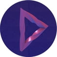 thumbnail image 1 of Ahgly Company Machine Washable Indoor Round Transitional Purple Amethyst Purple Area Rugs, 4' Round, 1 of 7