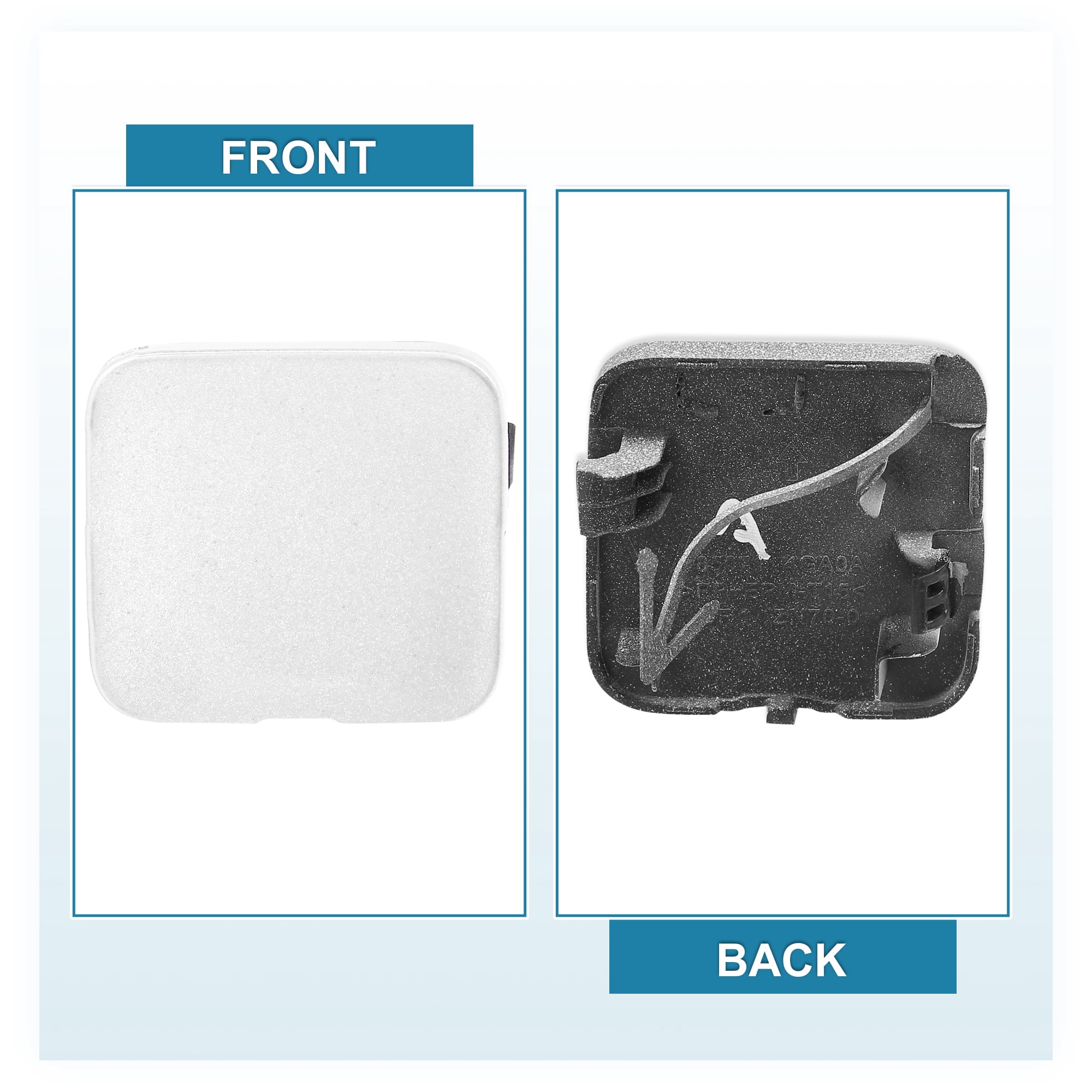 Unique Bargains Rear Bumper Tow Hook Cover for Infiniti Q50 2014-2018 White