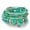 Green, variant on Stack Layering Beads Wrap Bracelet W/ Charms Bohemian Stretch Multi-Color Unisex-Black