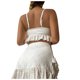thumbnail image 5 of Traje de baño de 2 piezas para mujer, trajes de baño para mujer, conjunto de traje de baño de moda para mujer de color liso con falda cruzada y abertura lateral., 5 of 5