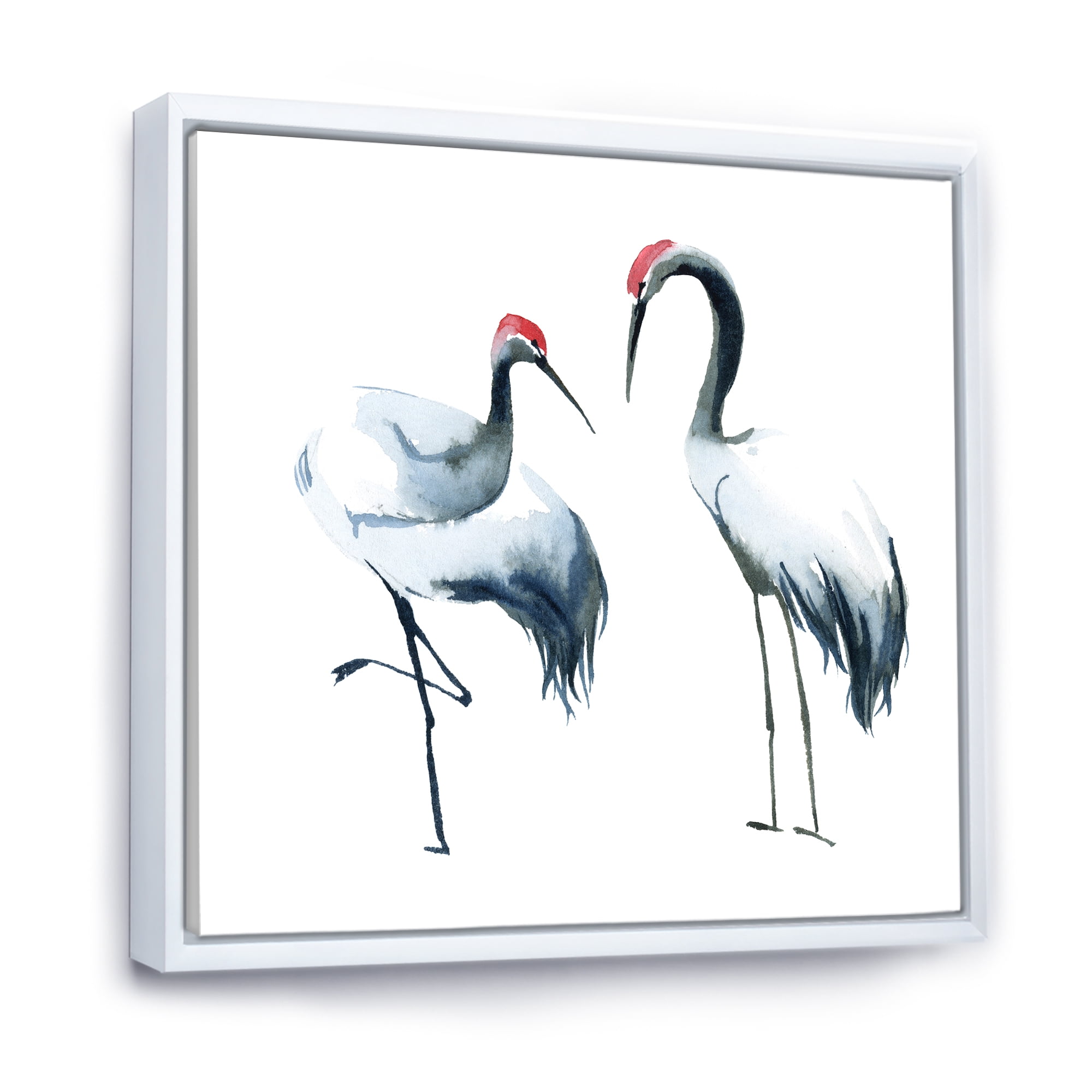 Designart 'Two Monochrome Shadoofs' Farmhouse Framed Canvas Wall Art Print