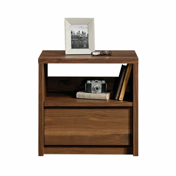 Sauder Harvey Park Nightstand, Grand Walnut Finish