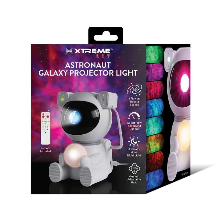 Xtreme Lit Astronaut Galaxy Projector Light with Remote Control