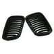 thumbnail image 2 of Rejilla para coche KKmoon 2pcs Mate Negro M-color de la parrilla delantera para BMW E46 Serie 3 4 Do Tomshoo Rejilla para coche, 2 of 6