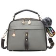 thumbnail image 3 of Sac à Main Épaule Mode Décontracté Couleur Unie Fermeture Éclair Sac Bandoulière, 3 of 10