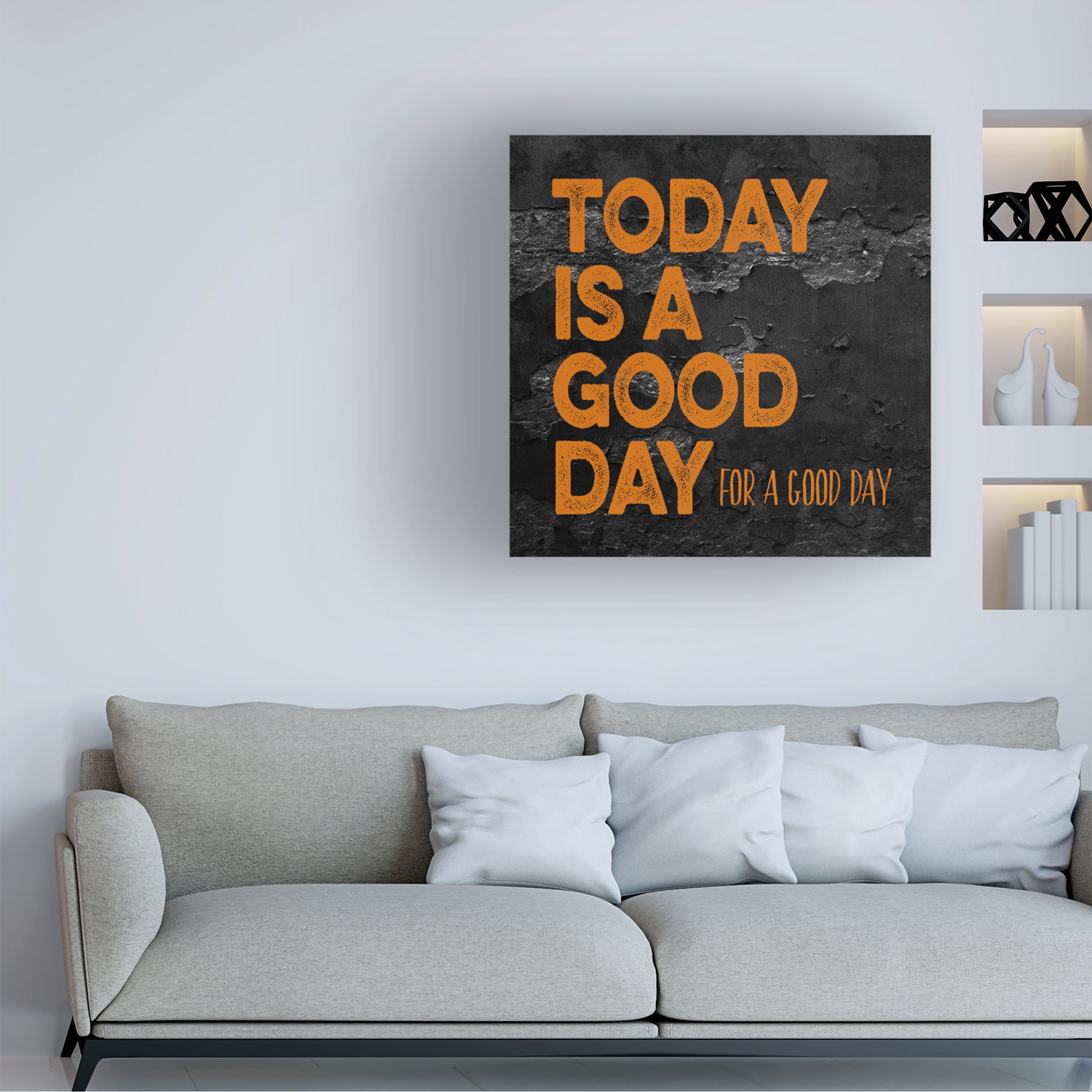 Trademark Fine Art 'Today Is A Good Day' Canvas Art by Marcee Duggar