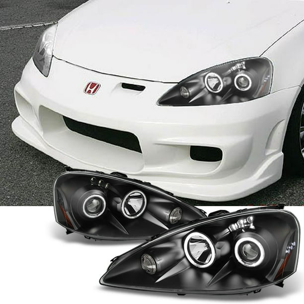 Fit 2005 2006 Acura RSX Integra DC5 Black CCFL Halo Projector LED