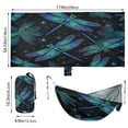 thumbnail image 2 of Hanging Hammock Portable Travel Camping For Outdooor Beach Camping Hiking The Dragonflies Pattern, 2 of 8