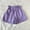 Z1-Purple-kids summer shorts, variant on MKOSPLRT Girl's Casual Ruffled Paperbag Waist Shorts 3-13 Years Baggy Roll up Wide Leg Shorts Solid Color Lounge Shorts Pocket Belet