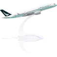 thumbnail image 2 of PRIYAL A350 Cathay Pacific 1/400 Die-cast Metal Airplane Model with Stand (5.7 inches/15cm) -a350 China Airlines Alloy Model Airplane for Aviation Enthusiast Gift, Desktop Display Decorations, 2 of 7