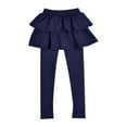 thumbnail image 2 of Fgnfyis Kids Girls Warm Cute Cake Culottes Leggings with Ruffle Tutu Skirt Pants Little Girls Footless Leggings with Ruffle Tutu Skirt Pants Girls Skirts Blue 100, 2 of 9