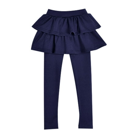 

BSDHBS Gril Dress Kids Girls Warm Cute Cake Culottes Leggings with Ruffle Tutu Skirt Pants Little Girls Footless Leggings with Ruffle Tutu Skirt Pants