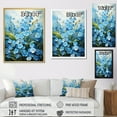 thumbnail image 4 of Designart "pasture Of Forgetmenots Flowers I" Floral & Botanical Floater Framed Canvas Wall Art, 4 of 7