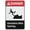 Warning Sign 3, variant on Notice Take This Stairwell Down To Tornado Shelter Sign 8"x12", Tin Sign Great Wall Decor for Garden Yard Home Business Safety Area, Indoor Outdoor Use