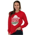 thumbnail image 3 of Funny Xmas Dear Santa Define Naughty Plus Size Long Sleeve Graphic Tee Shirt Brisco Brands 3X, 3 of 5