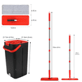 thumbnail image 4 of Flat Mop and Bucket System, Hands-Free Floor Mop and Bucket with Wringer Set for Home, Include 3 Reusable Microfiber Mop Pads, Wet and Dry Use, Home Cleaning for All Floor Types and Windows, 4 of 7