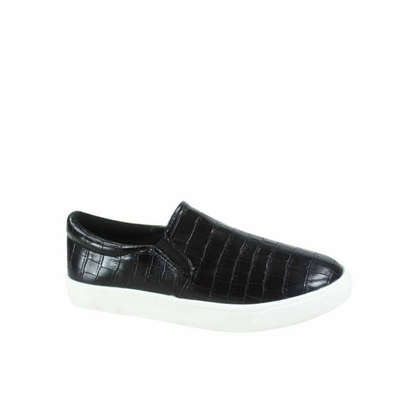 Reign Assorted Printed Comfort Memory Form Slip On Round Toe Flat Sneaker Shoes