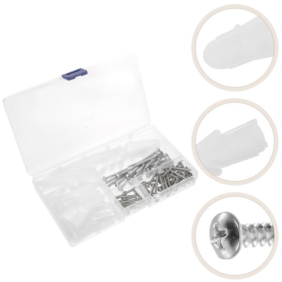 HIAKDOFT Self Drilling Anchor Screws Drywall Anchors Assorted Color 1 Set