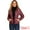 Burgundy, variant on Women's Hooded Zip Up Short Down Lightweight Jacket L Khaki